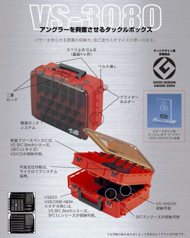 アングラーを興奮させるタックルボックス